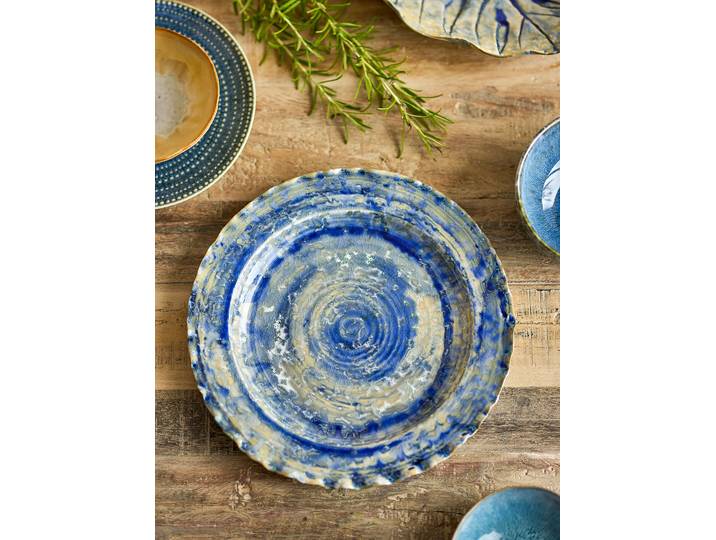 Plat rond Rowan Ø 27cm Bleu