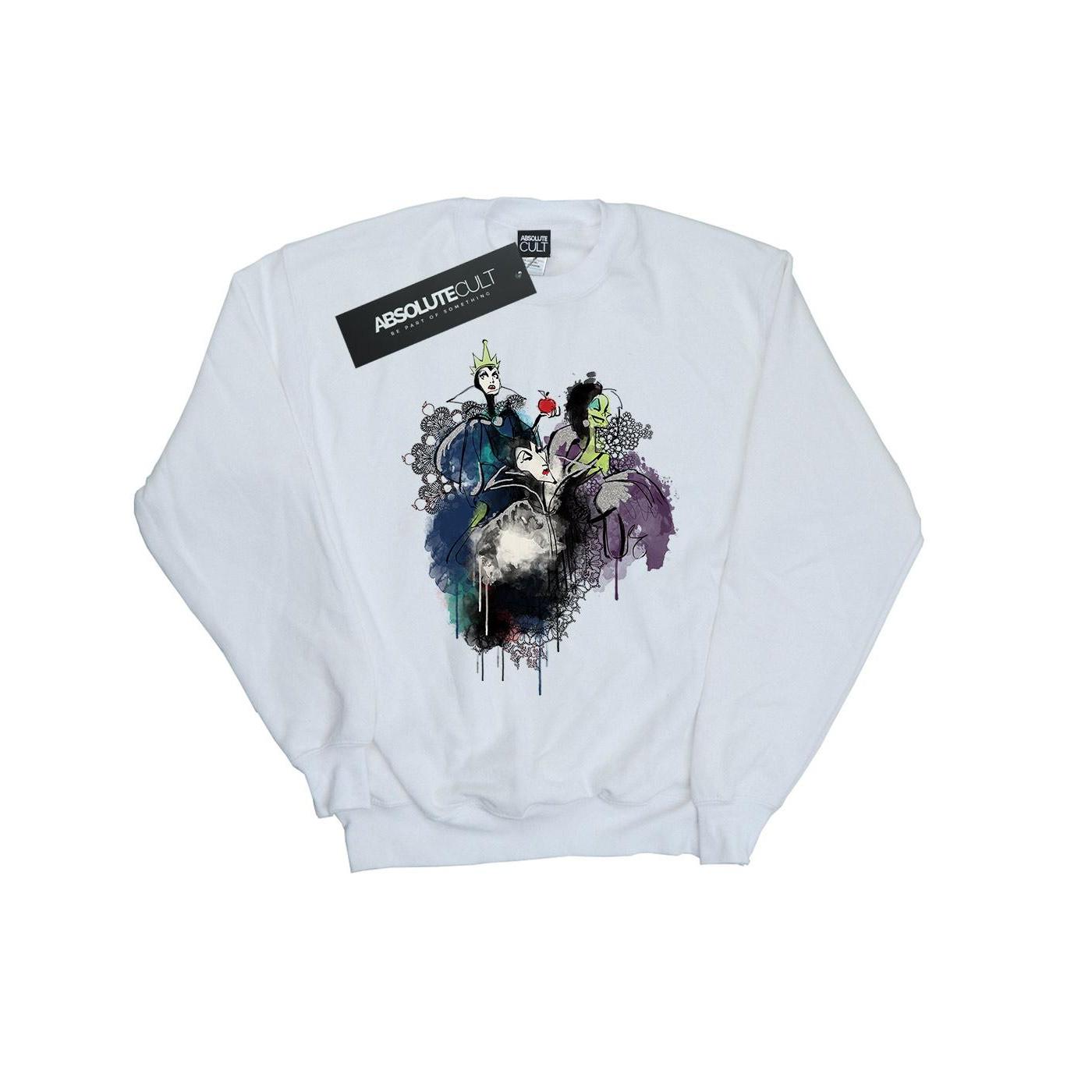 Disney Dames/Dames Schurken Sweatshirt (Wit)
