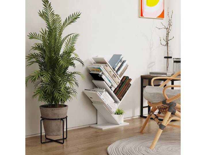 Regal Nulis Spanplatte, beschichtet Weiß/Weiß 77cm