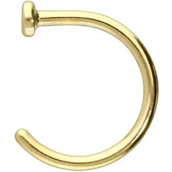 14/18 Karat Gold Nasenring offen PLATTE