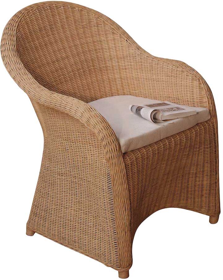 Pharao24.de Korbsessel in Beige Esstisch