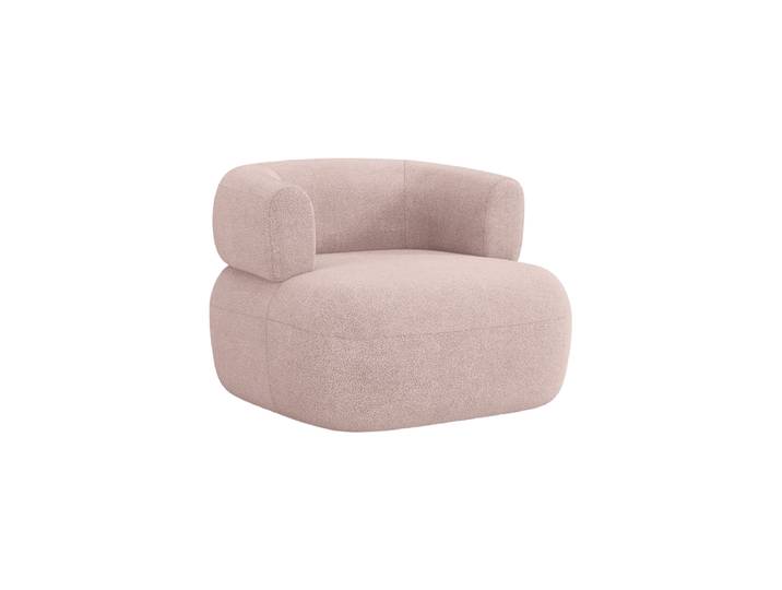 Design Sessel Estro Bouclé Puderrosa chosen by Bloomingloft