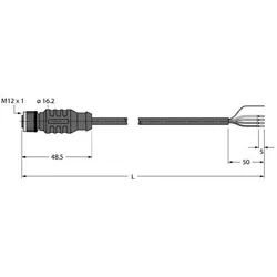 Turck Busleitung für CAN RKC 572-2M