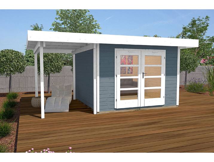 Weka Designhaus 126 A Gr. 2 Holz Grau 3 × 4 m