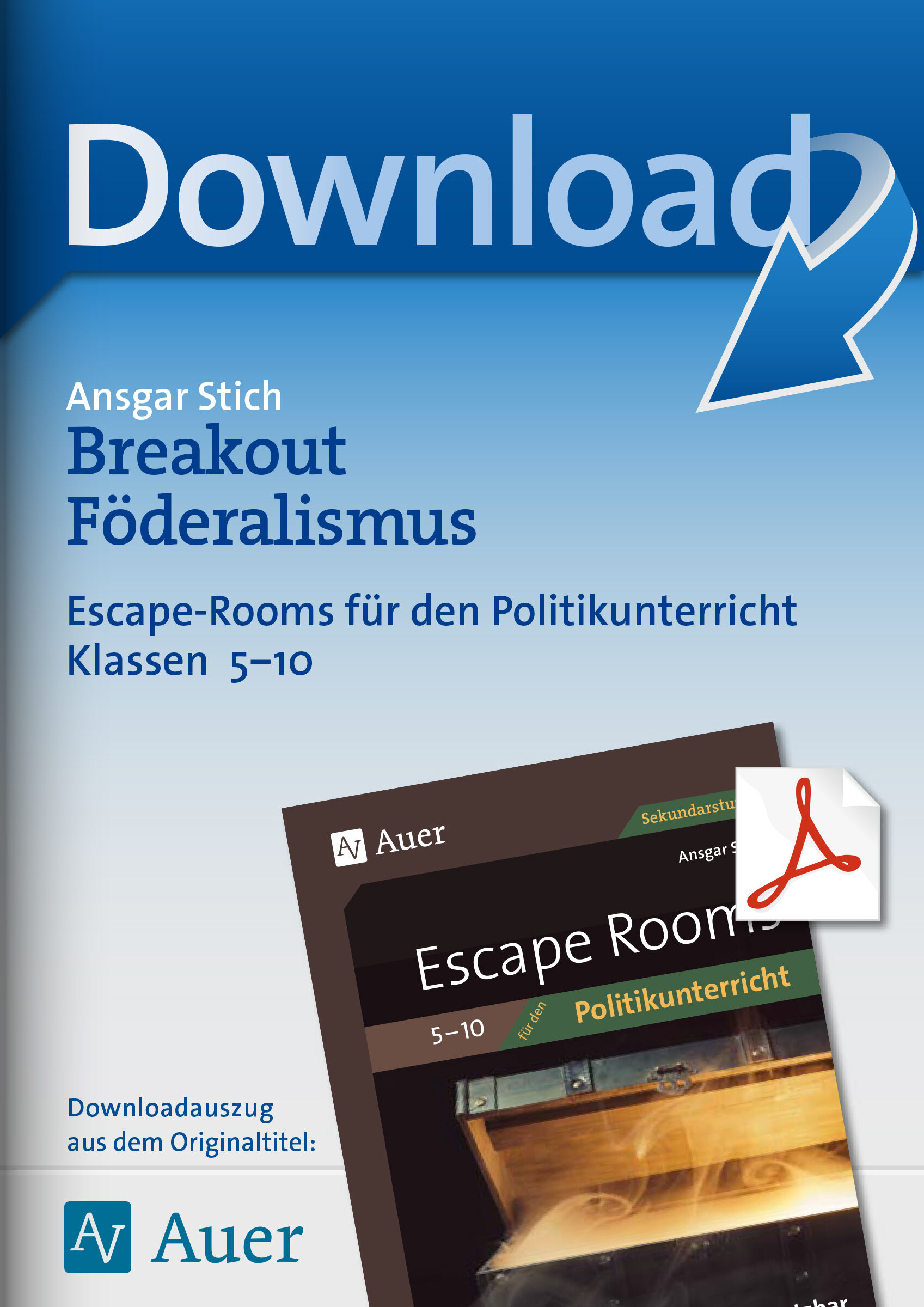 Auer Verlag Breakout Föderalismus