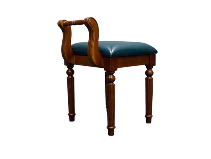 OUTIFUOTPP Europäische Design-Schminkhocker, die vollständig aus Massivholz gefertigt sind und for Schlafzimmer-Make-up-Hocker, Balkon-Rückenlehne-Stuhl verwendet Werden können(15)