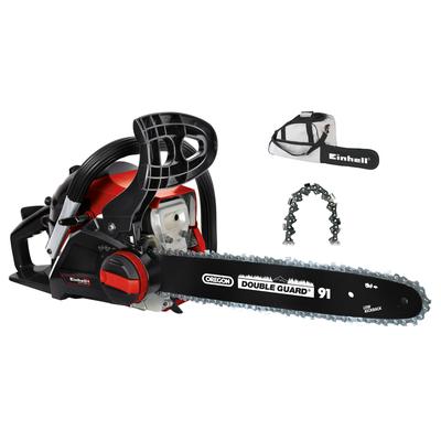 Benzin-Kettensäge EINHELL "GC-PC 1435 I TC Kit", rot (rot, schwarz), B:26,8cm H:73cm T:28,8cm, Kettensägen, inkl. Benzin-/Öl-Mischflasche und Schwertschutz-Tasche