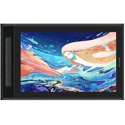 Huion Kamvas Pro 13 2.5K (13.30", 5080 lpi), Grafiktablett, Grau, Schwarz, Silber