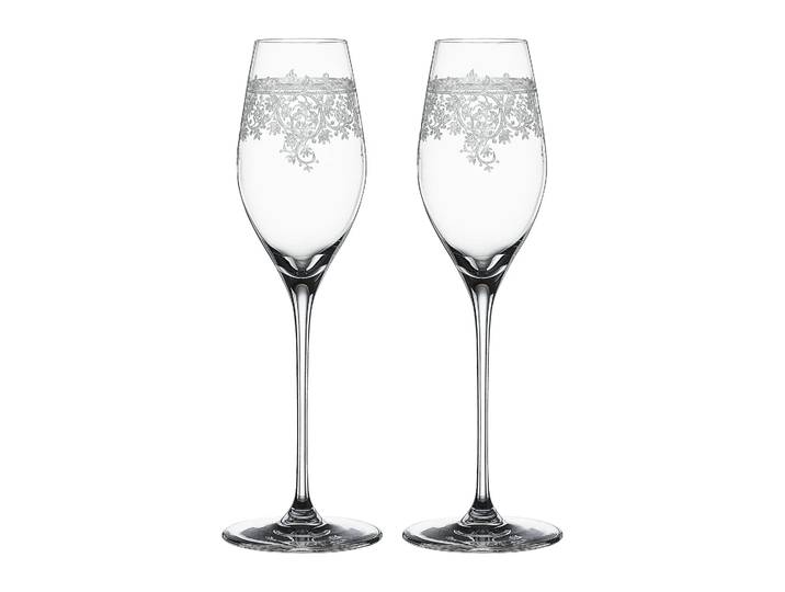 Spiegelau Arabesque Verre à champagne 30 cl Lot de 2 Transparent