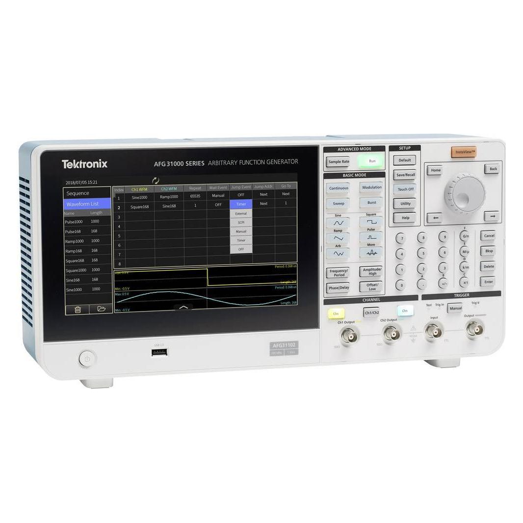 Tektronix AFG31021 Funktionsgenerator netzbetrieben 0.000001Hz - 25MHz 1-Kanal Arbiträr, Dreieck,... (AFG31021)