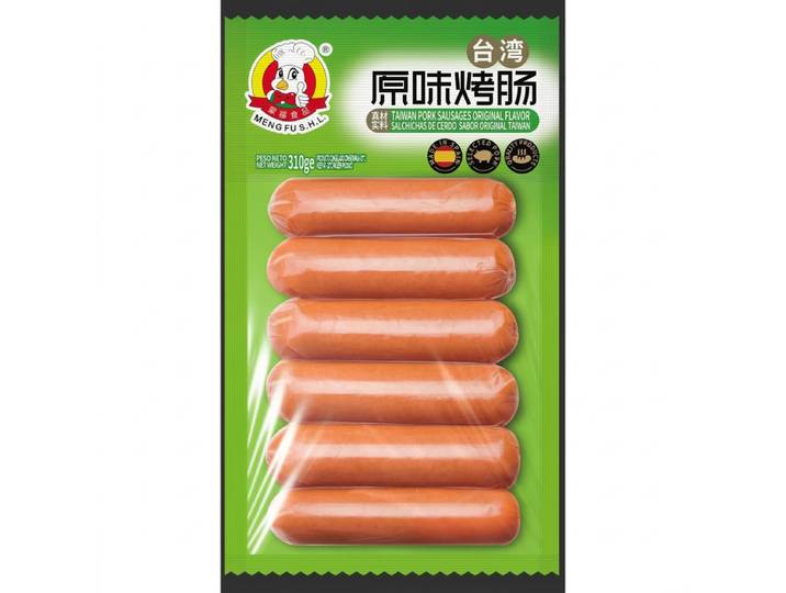 Meng Fu Saucisses taïwanaises de poitrine de porc saveur originale - 310 g