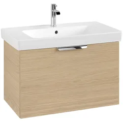 Villeroy & Boch Set LineUp 800mm mit Spiegel Nordic Oak S00803VJR1