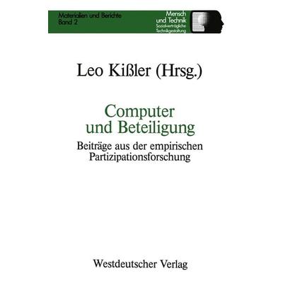 Computer und Beteiligung, Taschenbuch von , VS Verlag für Sozialwissenschaften, 978-3-531-12001-0