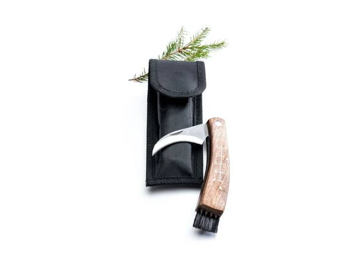 Sagaform Couteau à champignon avec étui Chêne