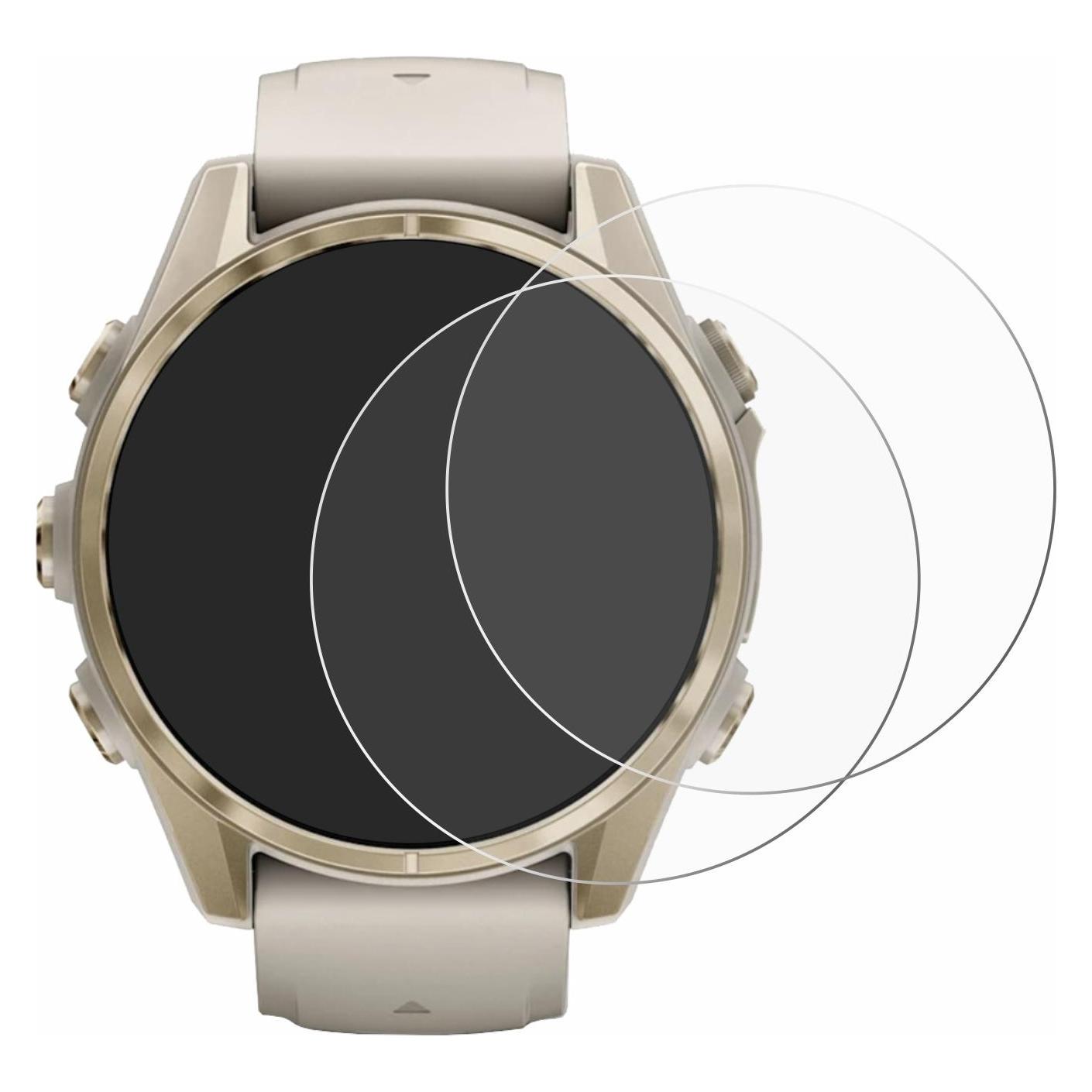 ScreenLeaf Schutzfolie für Garmin Fenix 8 (43 mm) Displayschutz Display Schutz Folie Klar Transparent (6156224)