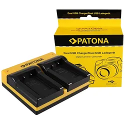 PATONA Dual Ladegerät für Casio NP-70 Exilim EXZ150 EX-Z150 EXZ155 EX-Z155 EXZ250 EX-Z250