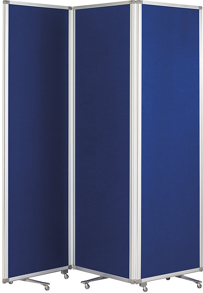 Präsentationswand, faltbar und mobil, HxBxT 1800 x 1810 x 370 mm magnetoplan
