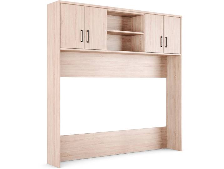 Bettaufsatz PRIESS Bettbrücke, Schrankumbau Barkhausen , braun (eiche sonoma), B:213cm H:211cm T:36cm, Holzwerkstoff, Möbelaufsätze, Bettaufsatz, Passend für die Bettenserie Barkhausen
