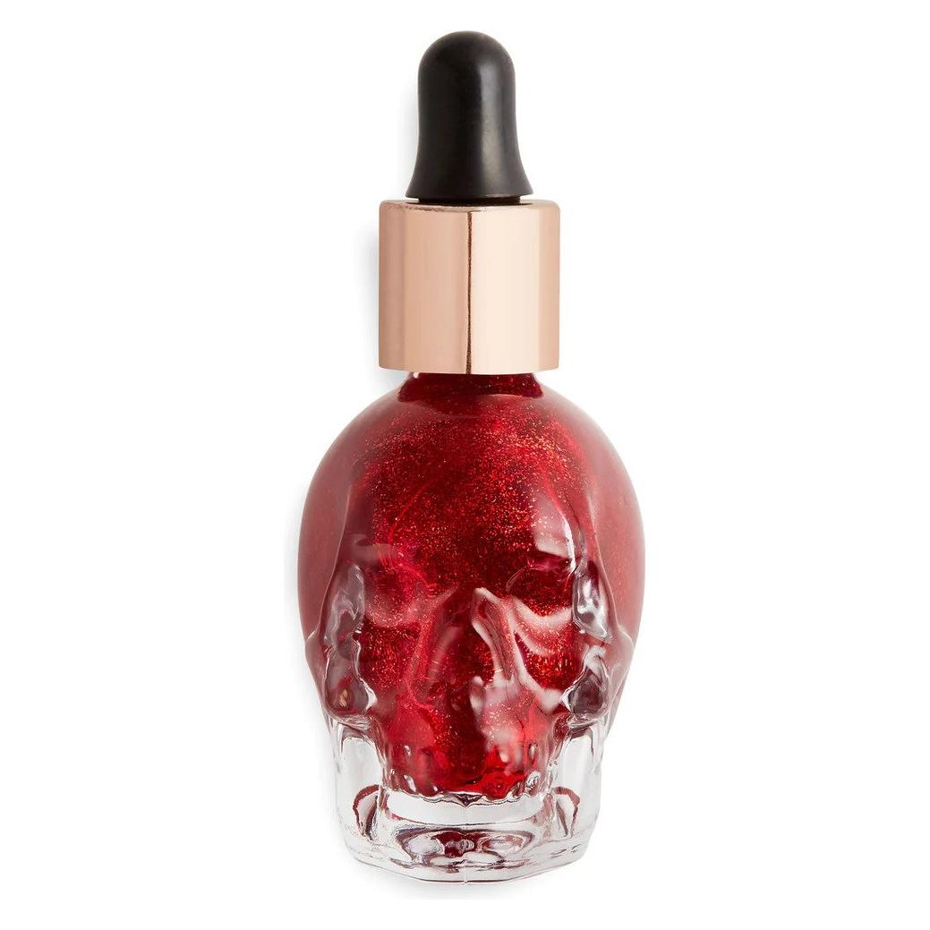 Makeup Revolution Skull Edition Liquid Highlighter Creature Blood of My Enemies 13 ml (Creature Blood of My Enemies, Highlighter, 13 ml) (34400101)