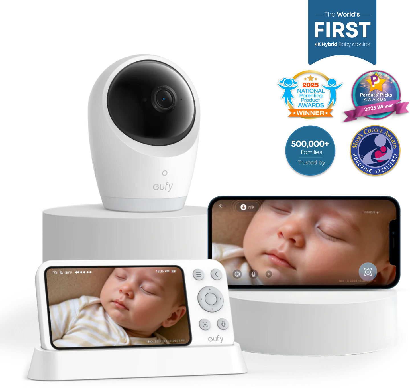 eufy E21 5" Smart Video Baby Monitor with 4K Pan-Tilt Camera medium
