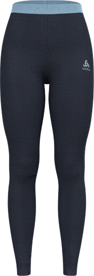 Odlo Women's Performance Wool 150 Base Layer Bottom Provincial Blue - Dark Sapphire Melange S