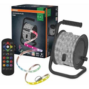 OSRAM Lichtschlauch OUTDOOR FLEX, LED, weiß + farbig, für außen, IP65 wasserdicht, 230 V, Trommel mit 15 m