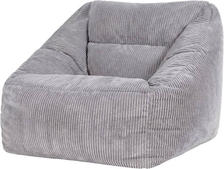 icon - Natalia XL Zitzak Fauteuil - Ribfluweel - Grijs