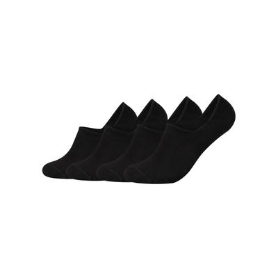 Füßlinge CAMANO "comfort", Herren, Gr. 43-46, Sockengröße, schwarz, Baumwollmischung, unifarben, elastisch, Socken, mit verstärkter Ferse für Langlebigkeit