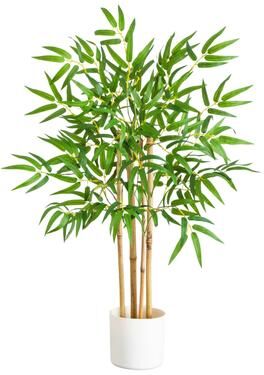 Nearly Natural 30-in Artificial Bamboo Tree - Green