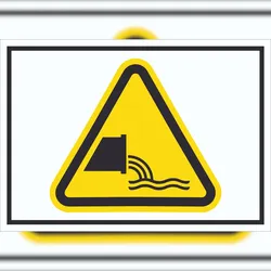 HB-Druck Schild Warnung Abwassereinleitung Symbol A6 (105x148mm)