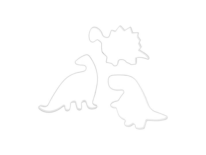 Nordwik Emporte pièces dinosaure Nordwik, 3 pièces Acier inoxydable