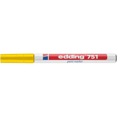 Edding 751 paint marker 4-751005 Lackmarker Gelb 1 mm, 2 mm