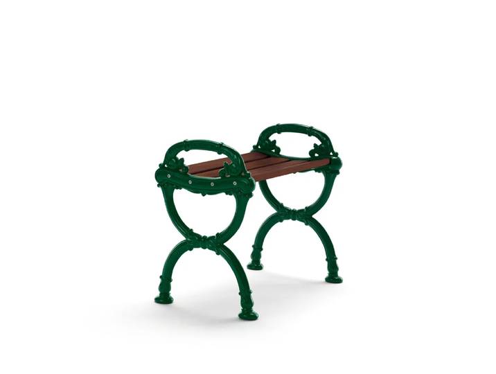 Byarums bruk Tabouret Byarum Pin brun lasure, support vert
