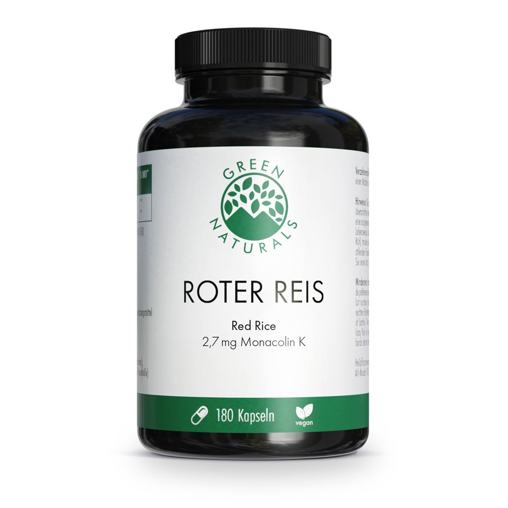 Green Naturals roter Reis Monacolin K vegan Kaps. 180 St Kapseln