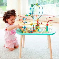 Spieltisch mit Motorikschleife - Eisenbahn