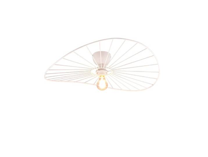 Plafonnier design en métal blanc