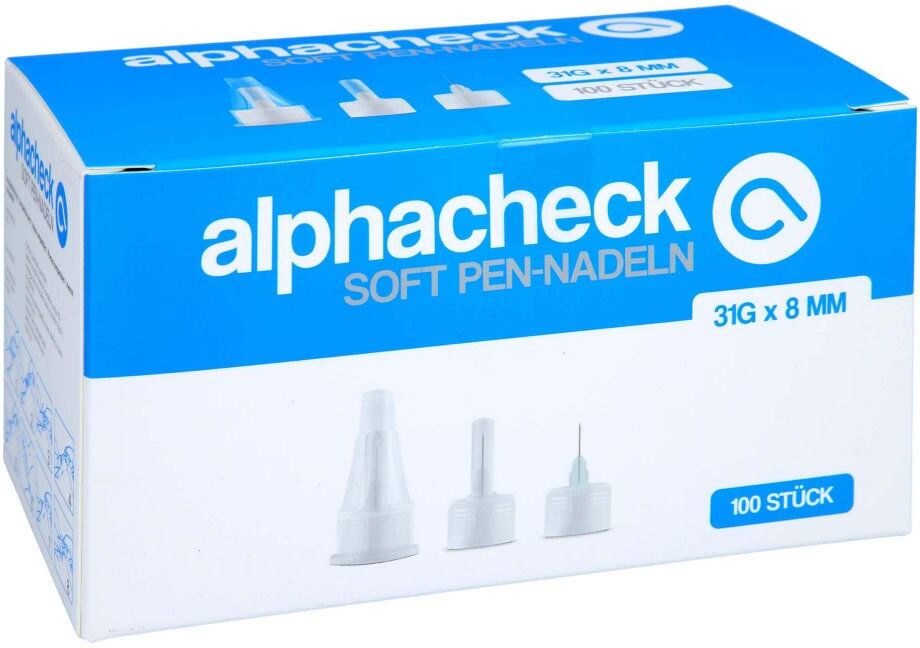 Alphacheck soft Pen-nadeln 31 Gx8 mm