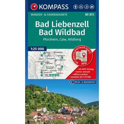 KOMPASS Wanderkarte 873 Bad Liebenzell/Bad Wildbad 1:25.000, Sonstige von , KOMPASS Freytag & Berndt, 978-3-99121-574-5