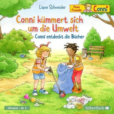 Conni kümmert sich um die Umwelt / Conni entdeckt die Bücher - Liane Schneider, CD, 9783745603262