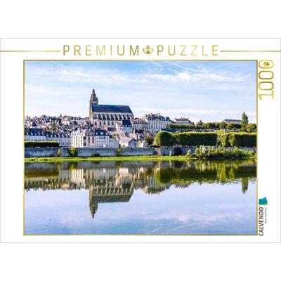 CALVENDO Puzzle Blois: Stadtansicht mit Cathédrale Saint-Louis | 1000 Teile Lege-Größe 64x48cm Foto-Puzzle für glückliche Stunden