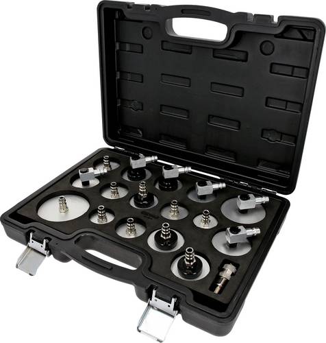 KS Tools 160.0815 Universal-Entlüfterstutzen-Adapter-Satz zur Bremsenentlüftung, 17-tlg