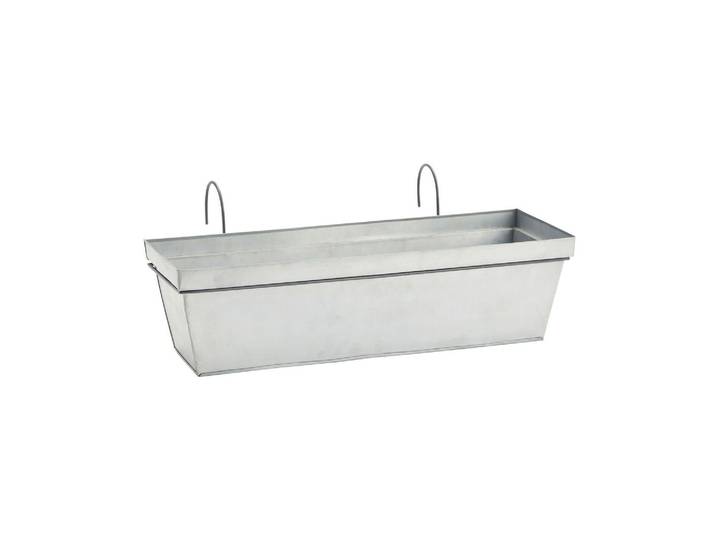 Jardinière en fer galvanisé gris Hanger