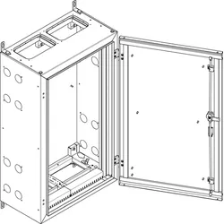 ABN NT26P Wandgehäuse schutzisoliert IP55 BxHxT: 590x990x340mm