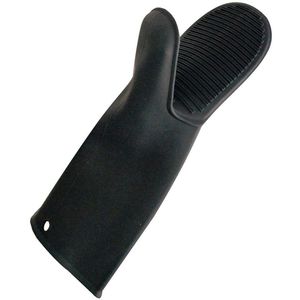 Franz-Mensch Ofenhandschuh Shark Black, 332158, schwarz, bis 250°C hitzebeständig, aus Silikon, rutschfest