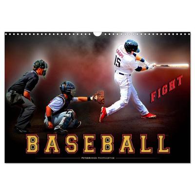 Baseball - Fight (Wandkalender 2026 DIN A3 quer), CALVENDO Monatskalender