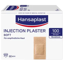 Beiersdorf Hansaplast Soft Injektionspflaster hautfarben, 1,9 x 4 cm (100 Stck.) 100 St