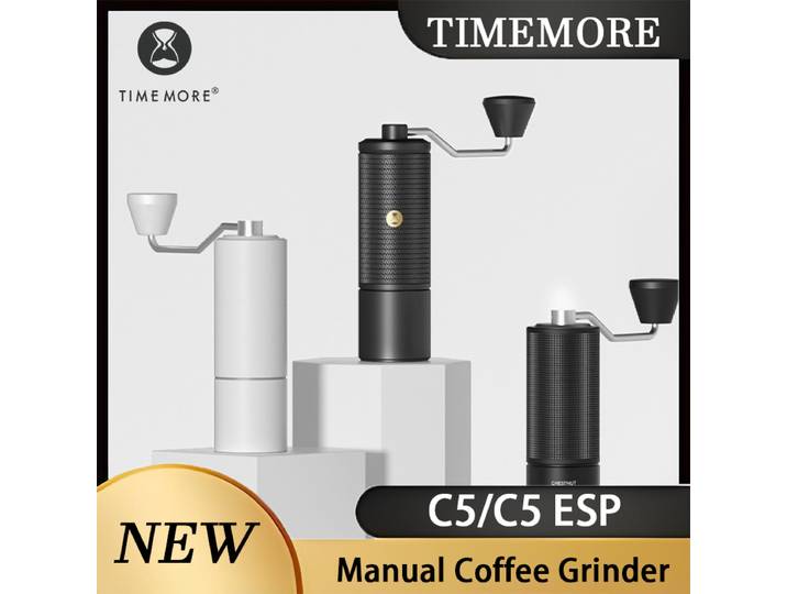 Moulin à café manuel TIMEMORE C5/C5 ESP – Moulin réglable ultra fin, conception compacte et portable, parfait pour l'espresso