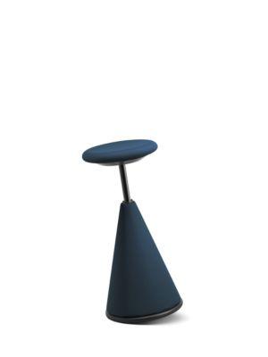 Stehhocker giroflex 10, gepolstert, 640-810 mm Sitzhöhe, blau