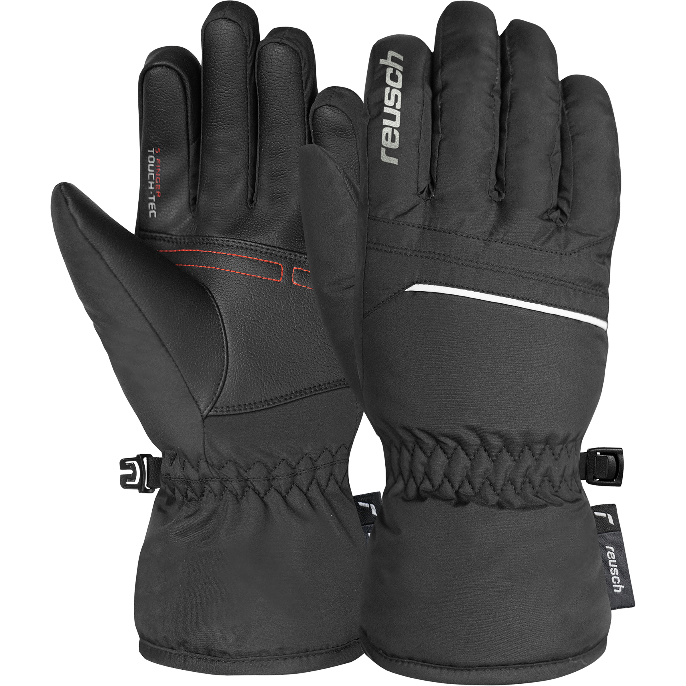 Reusch Touch Kinder Fingerhandschuhe schwarz Größe 4.5 Skifahren Isolierend
