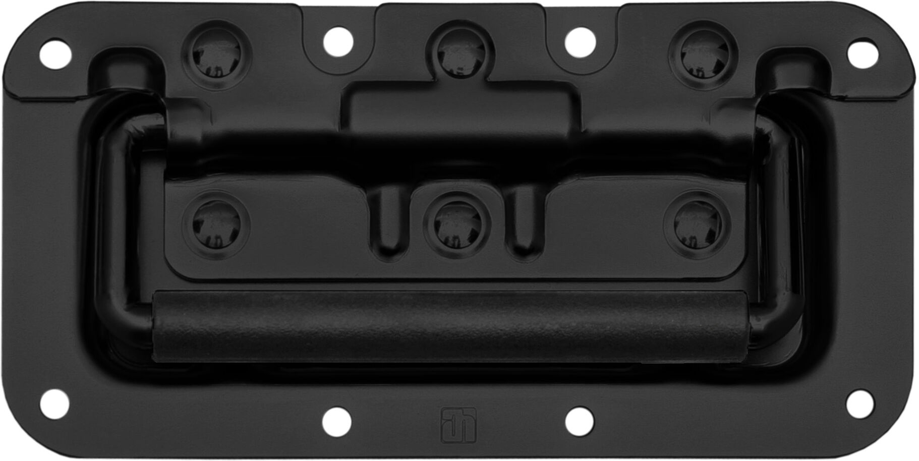 Adam Hall Hardware 340822 Blk - Klappgriff Mit Pvc-Griff, Klein Und Gefedert